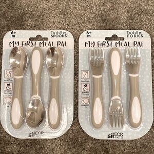 New sealed ecr4kids My First Meal Pal toddler spoons and forks